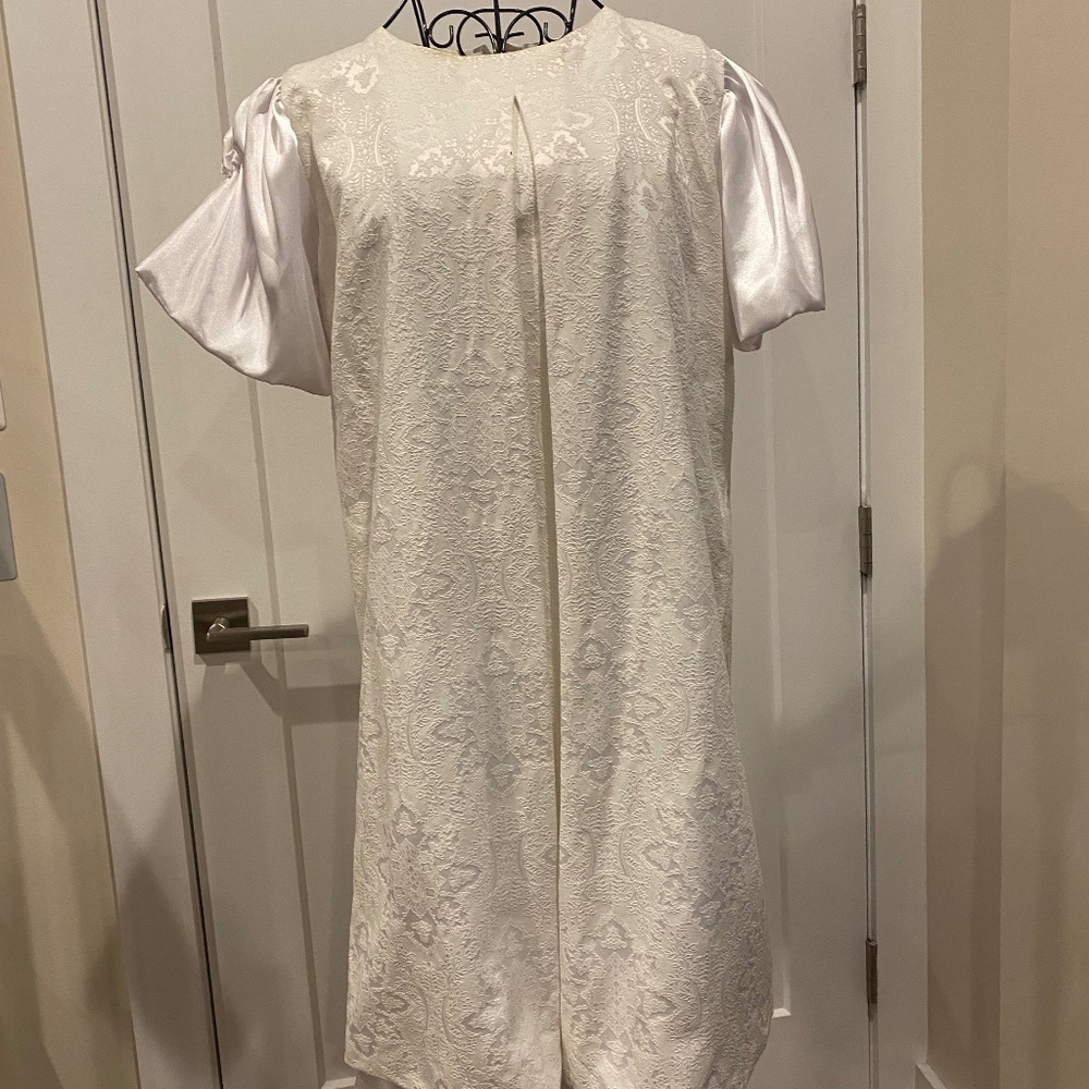 White Patterned Dress